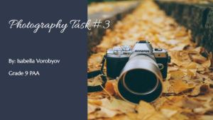 Photography Task #3